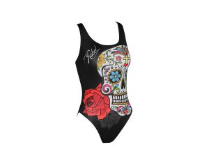 Costume piscina bambina stampato Bone Jr