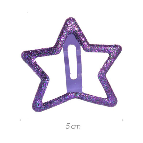 Mollette Stella Glitter 5 cm
