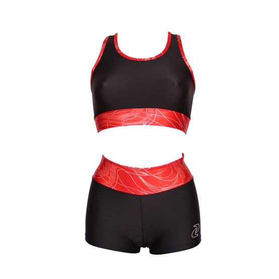 Top/Culotte Rosso